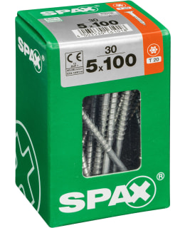 SPAX TX 5X100 UPPOKANTA 30KPL YLEISRUUVI Main Image
