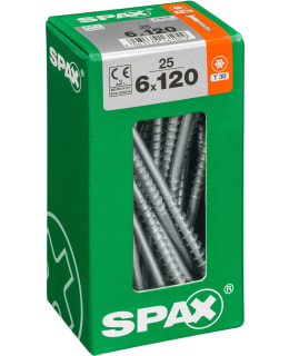 SPAX TX 6X120 UPPOKANTA 25KPL YLEISRUUVI Main Image