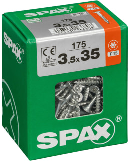 SPAX TX 3,5X35 UPPOK. 175KPL YLEISRUUVI Main Image