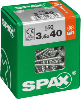 SPAX TX 3,5X40 UPPOK. 150KPL YLEISRUUVI Main Image