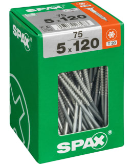 SPAX TX 5X120 UPPOKANTA 75KPL YLEISRUUVI Main Image