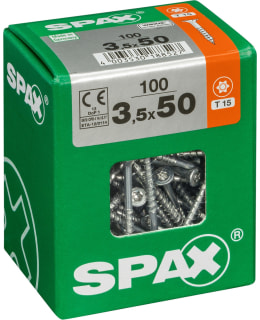 SPAX TX 3,5X50 UPPOK. 100KPL YLEISRUUVI Main Image
