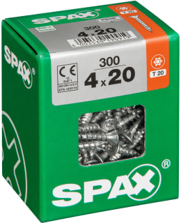 SPAX TX 4X20 UPPOKANTA 300KPL YLEISRUUVI Main Image