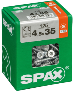 SPAX TX 4,5X35 UPPOK. 125KPL YLEISRUUVI Main Image