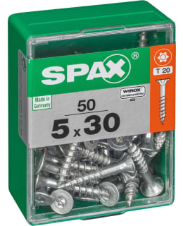 SPAX TX 5X30 UPPOKANTA 50KPL YLEISRUUVI Main Image