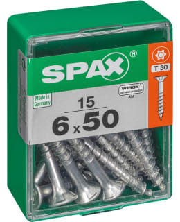 SPAX TX 6X50 UPPOKANTA 15KPL YLEISRUUVI Main Image