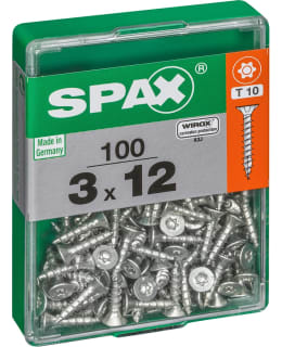 SPAX TX 3X12 UPPOKANTA 100KPL YLEISRUUVI Main Image