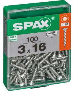 SPAX TX 3X16 UPPOKANTA 100KPL YLEISRUUVI Main Image