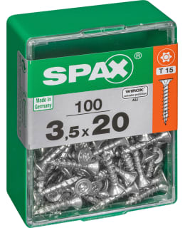 SPAX TX 3,5X20 UPPOK. 100KPL YLEISRUUVI Main Image