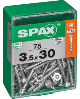 SPAX TX 3,5X30 UPPOK. 75KPL YLEISRUUVI Main Image