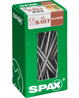 SPAX TX 5X107 25KPL LEVEÄKANTARUUVI Main Image