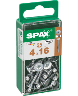 SPAX TX 4X16 LEVEÄK. 25KPL KALUSTERUUVI Main Image