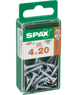 SPAX TX 4X20 LEVEÄK. 20KPL KALUSTERUUVI Main Image