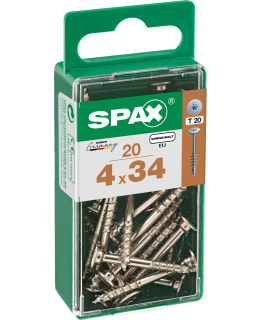 SPAX TX 4X34 NIKKEL. 20KPL KALUSTERUUVI Main Image