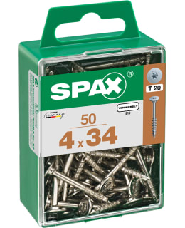 SPAX TX 4X34 NIKKEL. 50KPL KALUSTERUUVI Main Image