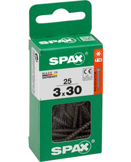 SPAX TÄYSK MUSTA 3x30 25KPL YLEISRUUVI Main Image