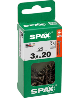SPAX COUNTERSUNK BLACK 3,5x20 25 PCS Main Image