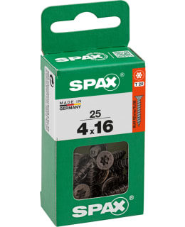 SPAX COUNTERSUNK BLACK 4x16 25 PCS Main Image
