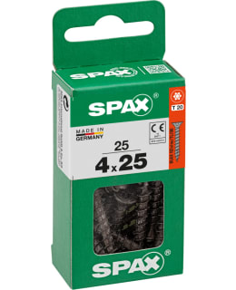 SPAX COUNTERSUNK BLACK 4x25 25 PCS Main Image