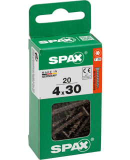 SPAX COUNTERSUNK BLACK 4x30 20 PCS Main Image