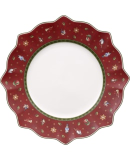 V&B TOY'S DELG FLAT PLATE RED Main Image