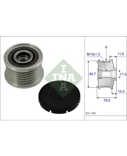 Schaeffler INA 535 0016 10 Vapaakytkin laturi Main Image