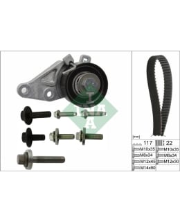 Schaeffler INA 530 0140 10 Timing belt set Main Image