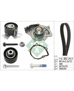 Schaeffler INA 530 0558 31 Timing belt set with water pump Main Image