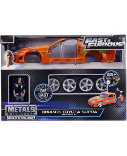 Jada Fast & Furious Build N' Collect Brian & Toyota Supra 1:24 keräilyauto Main Image