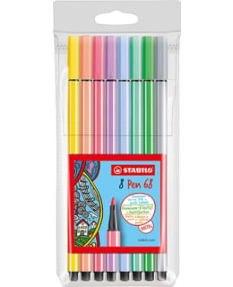 STABILO PEN 8KPL PASTELLI KUITUKÄRKIKYNÄ Main Image
