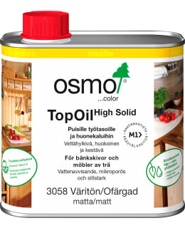 OSMOCOLOR 3058 VÄRITÖN MATTA 0,5L TOPOIL Main Image