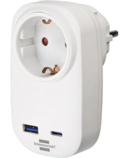 BRENNENSTUHL 1OS 1XUSB-C 1XUSB-A ADAPTER Main Image