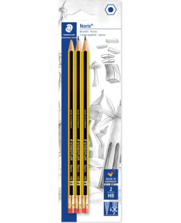 STAEDTLER NORIS 3 KPL LYIJYKYNÄ KUMIPÄÄ Main Image