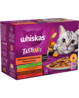 WHISKAS 1+ TASTY MIX MAALAIS. 12X85G KAS Main Image