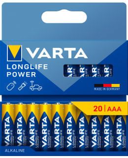 VARTA LONGLIFE POWER AAA 20 PACK Main Image