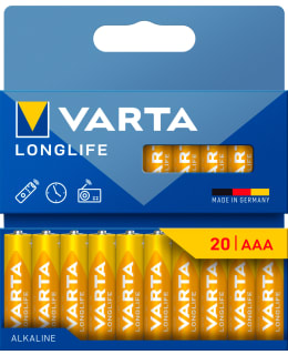 VARTA LONGLIFE AAA 20 PACK Main Image