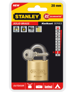 Stanley Solid Brass 20 mm riippulukko Main Image