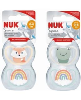 NUK SPACE 0-6KK 2 KPL SILIK.TUTTI Main Image