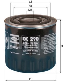 OC290 ÖLJYNSUODATIN Main Image