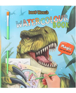 Dino World Watercolour Book Main Image