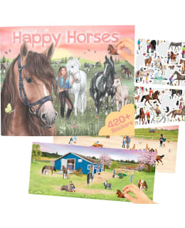 CREATE YOUR HAPPY HORSES COLOURING BOOK Main Image