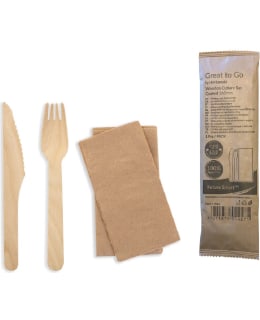 HMÄKI PUU ATERINSETTI + 1KPL LAUTASLIINA Main Image