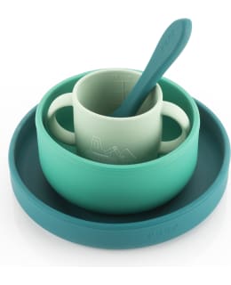 REER 4-PC GREEN SILICONE TABLEWARE SET Main Image