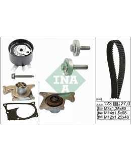 Schaeffler INA 530 0197 32 Timing belt set with water pump Main Image