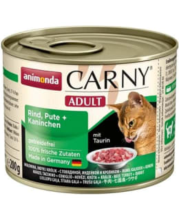 ANIMONDA CARNY AD BEEF,TURK&RABBIT 200G Main Image