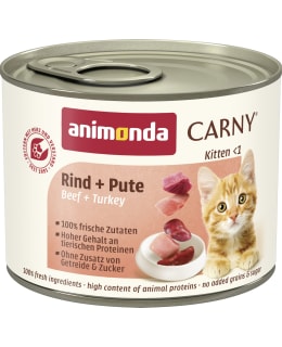 ANIMONDA CARNY KITTEN BEEF & TURKEY 200G Main Image
