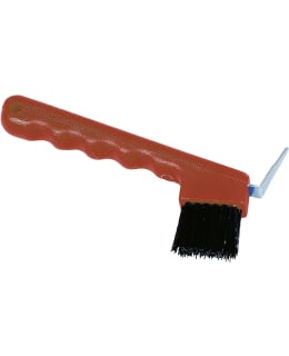 HOOF PICK WITH BRUSH RED Main Image