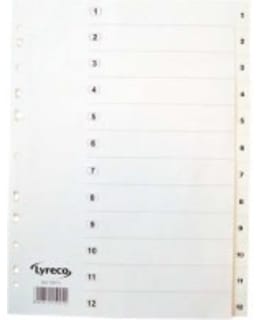 LYRECO A4 PP 1-12 HAKEMISTO Main Image