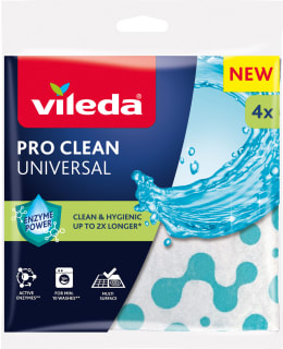 VILEDA PRO CLEAN UNIVERSAL 4 PCS CLOTH Main Image