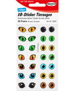 MEYCO ELÄIMEN SILMÄT 3D-TARRASILMÄT Main Image